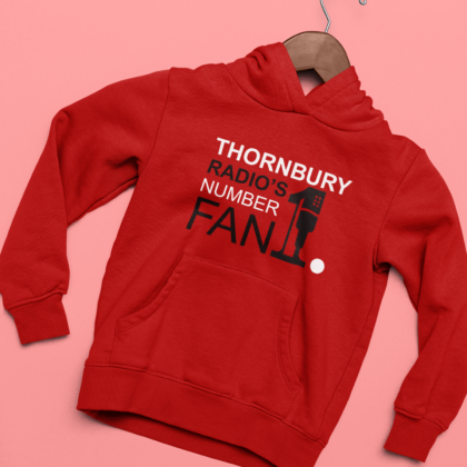 Thornbury Radio's No1. Fan - Adult – Red - Front Design