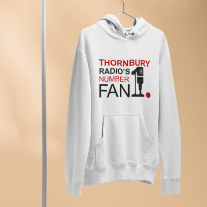 Thornbury Radio’s No1. Fan – Adult – White – Front Design