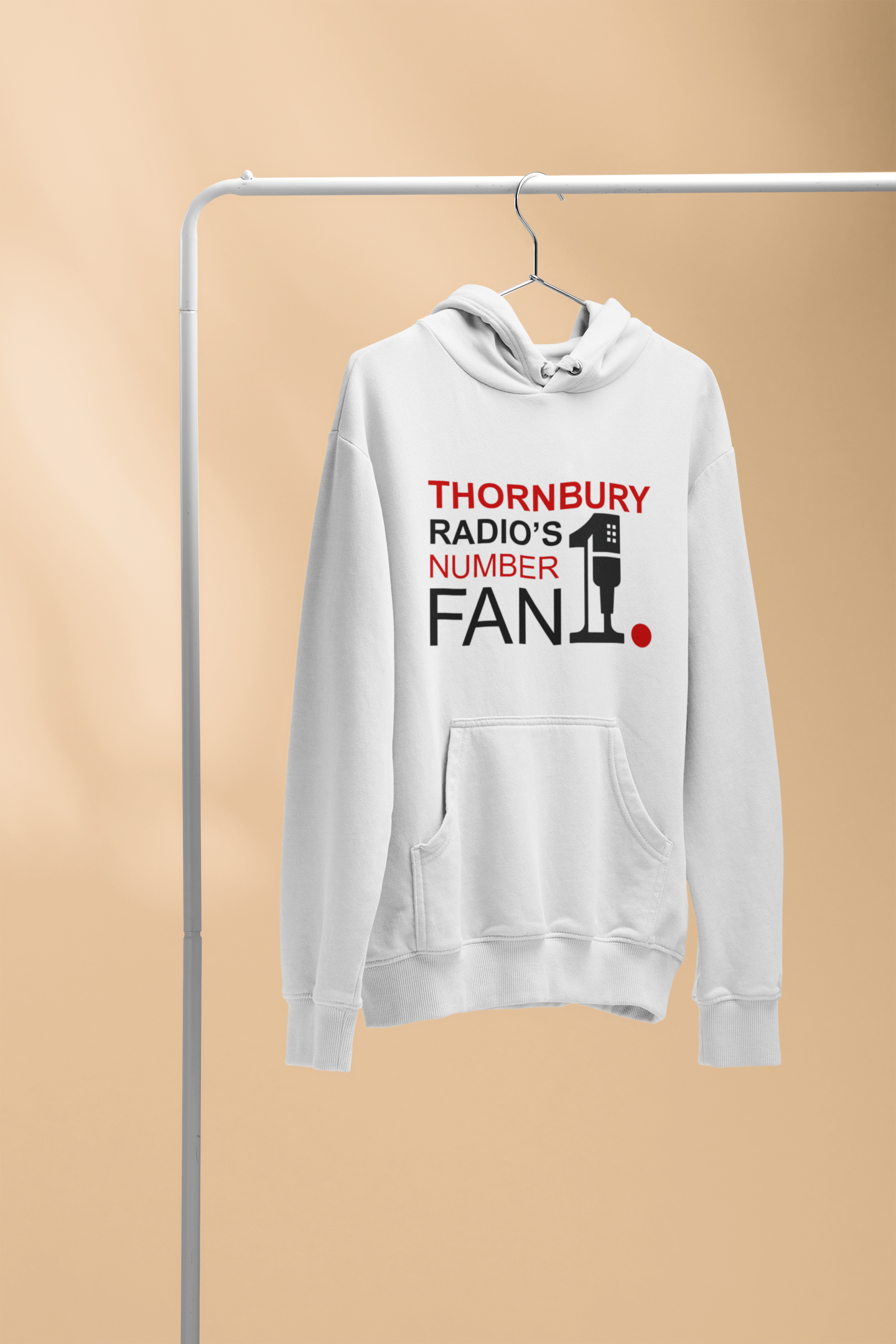 Thornbury Radio’s No1. Fan – Adult – White – Front Design